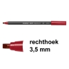 Edding 1255 Rotulador caligrafico | 3,5 mm | rojo 239162 - 1