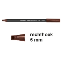 Edding 1255 Rotulador caligrafico | 5 mm | marron oscuro 239165