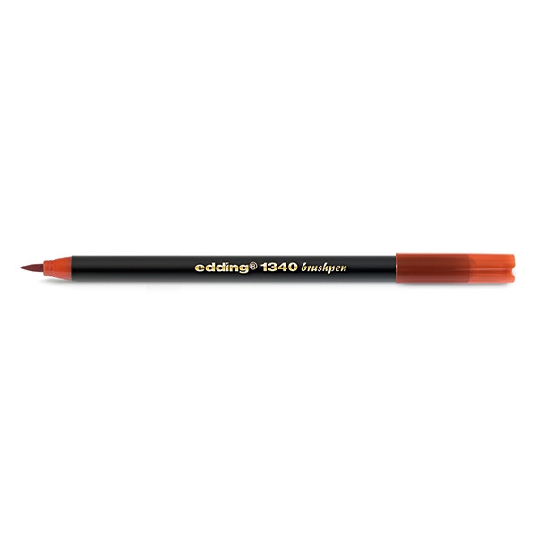 Edding 1340 Rotulador con punta de pincel rojo