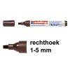 Edding 1455 Rotulador caligrafico | 1-5 mm | marron oscuro 239170 - 1