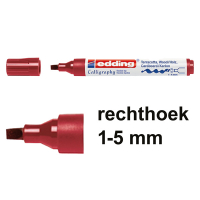 Edding 1455 Rotulador caligrafico | 1-5 mm | rojo 239172