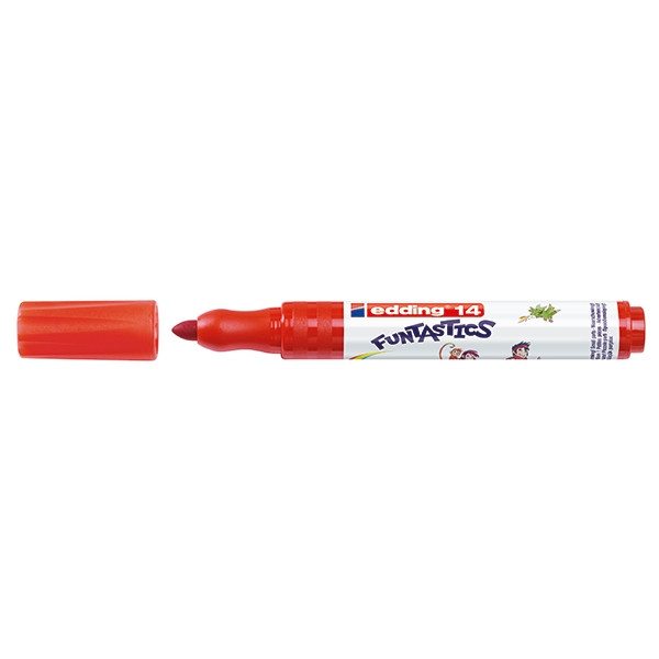 Edding 14 Funtastics Rotulador infantil | 3 mm | punta redonda | rojo