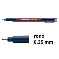 Edding 1800 Rotulador técnico negro (0,25 mm) 239225