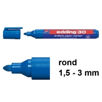 Edding 30 Rotulador brillante | 1,5-3 mm | punta redonda | azul 4-30003 239206