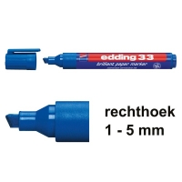 Edding 33 Rotulador brillante | 1-5 mm | punta biselada | azul 4-33003 239214