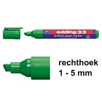 Edding 33 Rotulador brillante | 1-5 mm | punta biselada | verde 4-33004 239215
