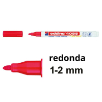 Edding 4085 Rotulador de tiza rojo redondo de 1-2 mm 240095