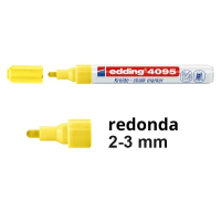 Edding 4095 Rotulador de tiza amarillo fluorescente redondo de 2-3 mm 200903