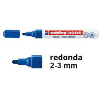Edding 4095 Rotulador de tiza azul redondo de 2-3 mm 200899