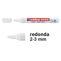 Edding 4095 Rotulador de tiza blanco de punta redonda de 2-3 mm 200902