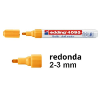 Edding 4095 Rotulador de tiza naranja fluorescente redondo de 2-3 mm 200904