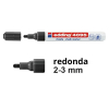 Edding 4095 Rotulador de tiza rojo redondo de 2-3 mm 200898 - 1
