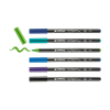 Edding 4200 pack rotuladores con punta de pincel | para porcelana | 6 unidades | colores frios 239302 - 1