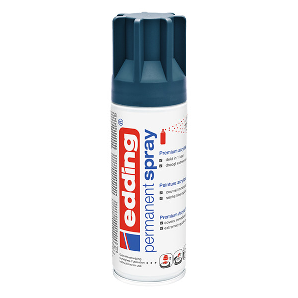 Edding 5200 spray de pintura acrilica permanente azul marino 200 ml.
