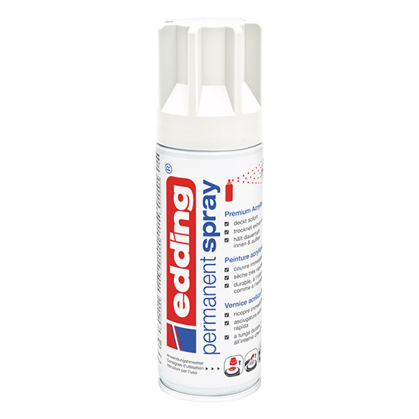 Edding 5200 spray de pintura acrilica permanente blanco mate 200 ml.
