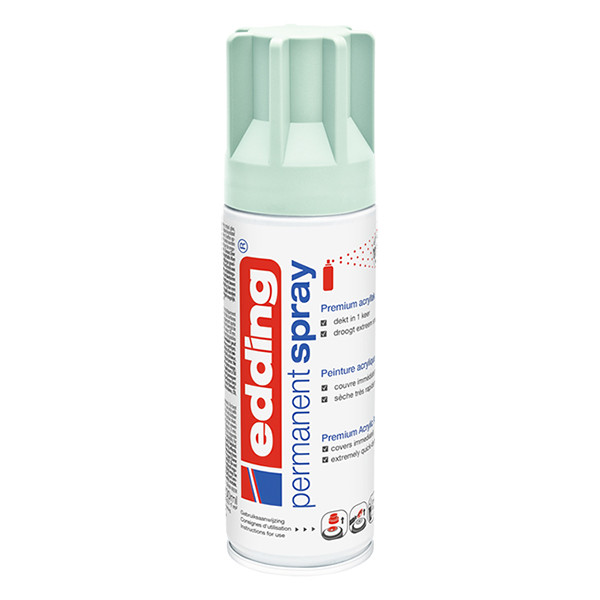Edding 5200 spray de pintura acrilica permanente verde menta claro mate 200 ml.