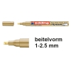 Edding 753 Rotulador de tinta opaca brillante para caligrafia | 1-2,5 mm | dorado 239183 - 1
