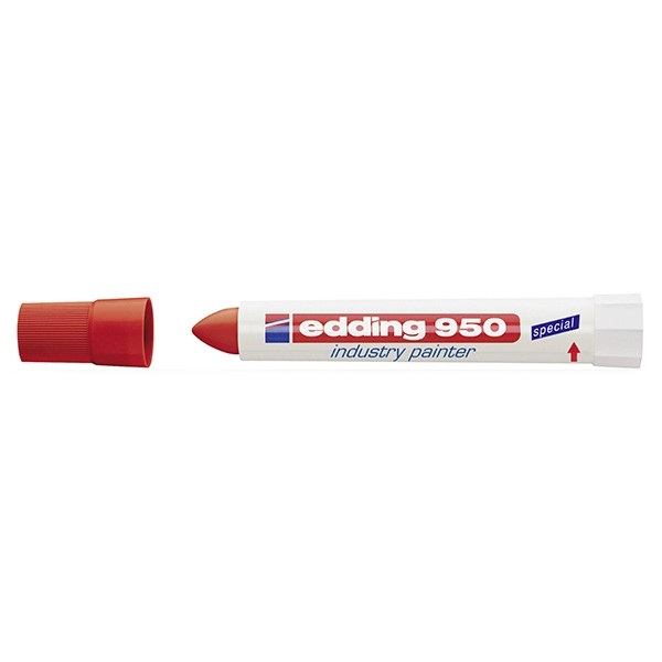 Edding 950 rotulador industrial rojo de punta redonda (10 mm) 239304 - 1