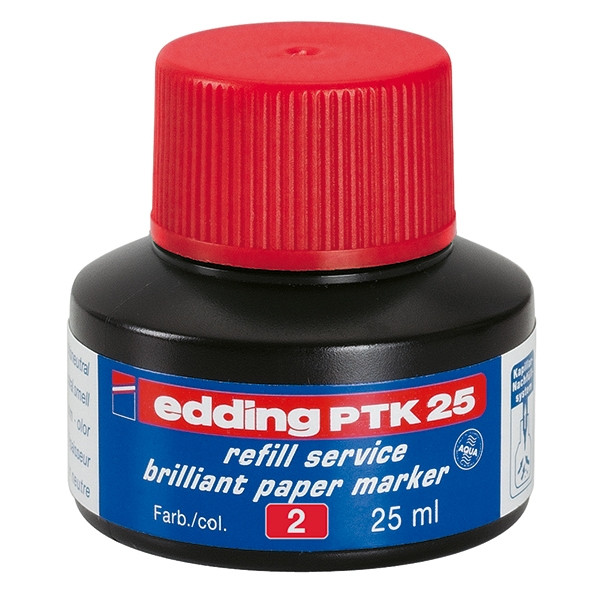 Edding PTK 25 Tinta para rellenar | roja