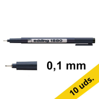 Pack 10x Edding 1880 Rotulador técnico (0,1 mm)