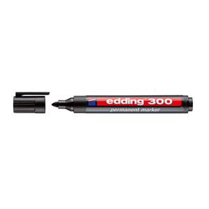 Edding Rotulador permanente Edding 300 - punta cónica 1,5-3 mm (negro) 300-001 200507 - 1