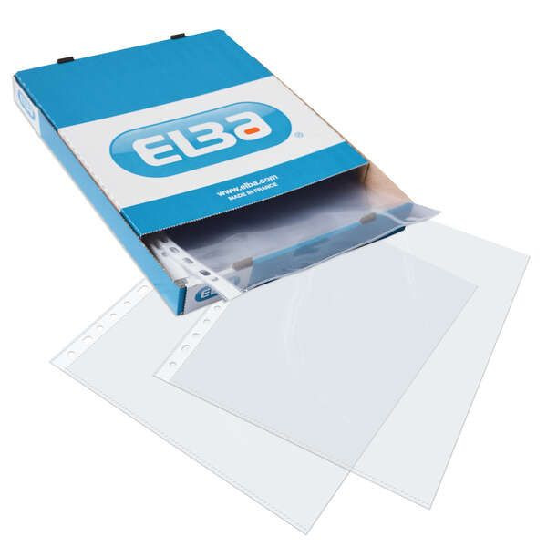 Elba Funda transparente A4 16 agujeros 70 micros - 100 unidades 427401 - 1