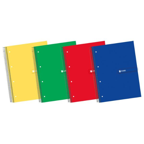 Enri Cuaderno Espiral A4+ Cuadrícula 5mm (Tapa Dura) - surtido 427343 - 1