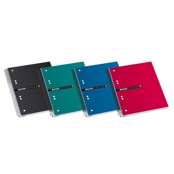 Enri Cuaderno Espiral A5+ Cuadrícula 5mm (Tapa Dura) - surtido 427346 - 1