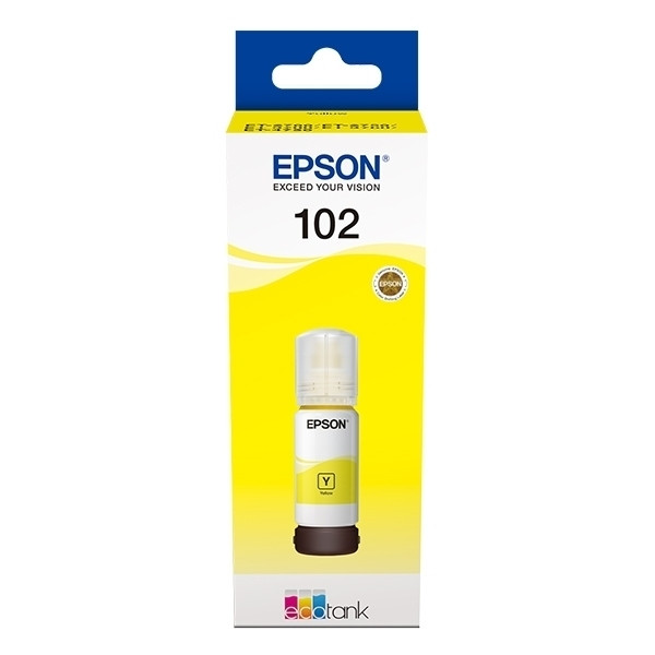Epson 102 botella de tinta amarilla (original) C13T03R440 027176 - 1