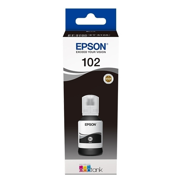 Epson 102 botella de tinta negra (original) C13T03R140 027170 - 1