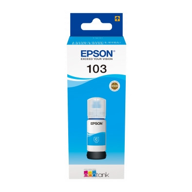 Epson 103 botella de tinta cian (original) C13T00S24A 052100 - 1