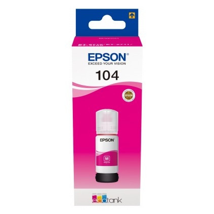 Epson 104 botella de tinta magenta (original) C13T00P340 052086 - 1