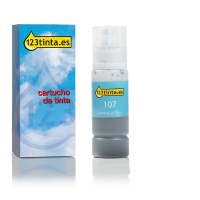 Epson 107 botella de tinta cian claro (marca 123tinta) C13T09B540C 083685