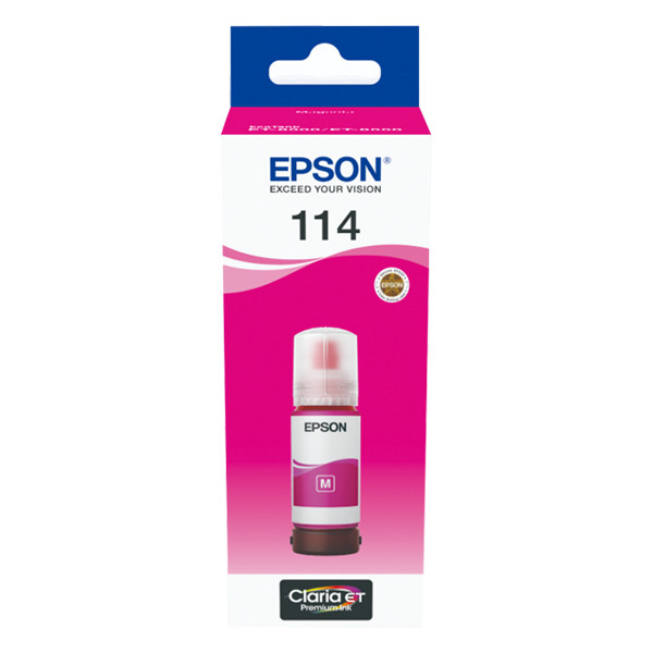 Epson 114 botella de tinta magenta (original) C13T07B340 083596 - 1