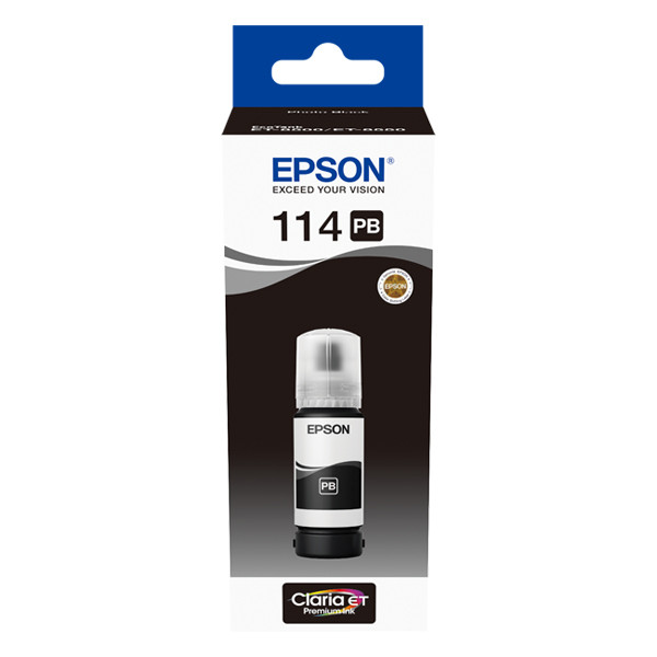 Epson 114 botella de tinta negra foto (original) C13T07B140 083590 - 1