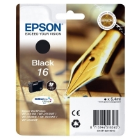 Epson 16 (T1621) cartucho de tinta negro (original) 901972