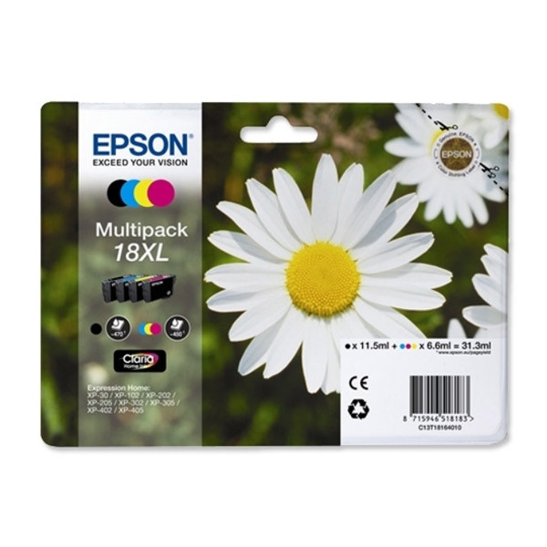 Epson 18XL (T1816) Pack ahorro 4 cartuchos XL (original)