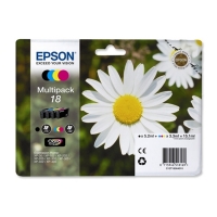 Epson 18 (T1806) Pack ahorro 4 cartuchos (originales) C13T18064010 C13T18064012 026476