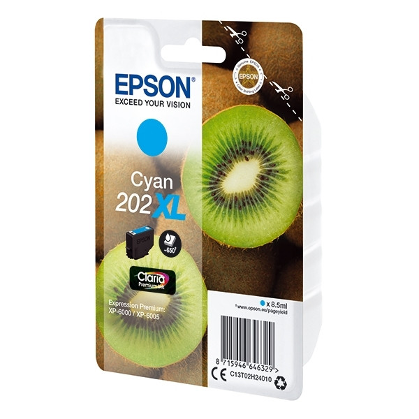 Epson 202XL cartucho de tinta cian XL (original) 903481 - 1
