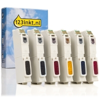 Epson 24 (T2428) cartuchos de tinta (marca 123tinta) | Pack negro + 5 colores