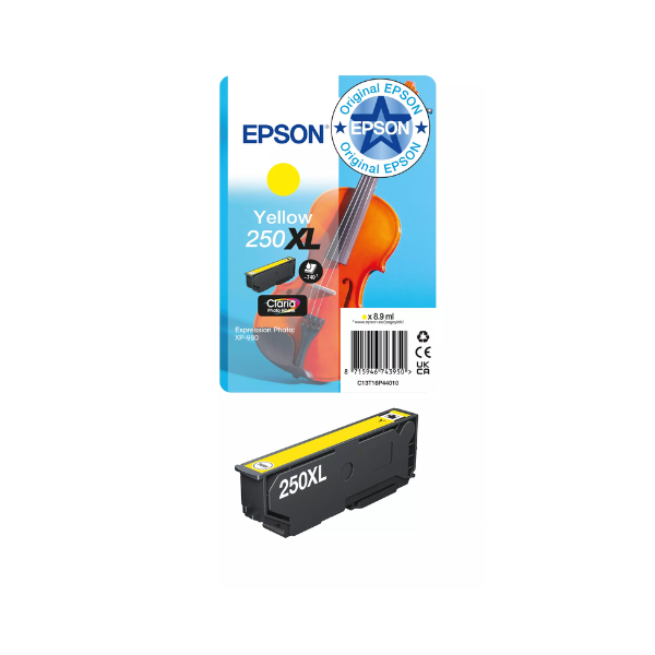Epson 250XL cartucho de tinta amarillo (original) 652102 - 1