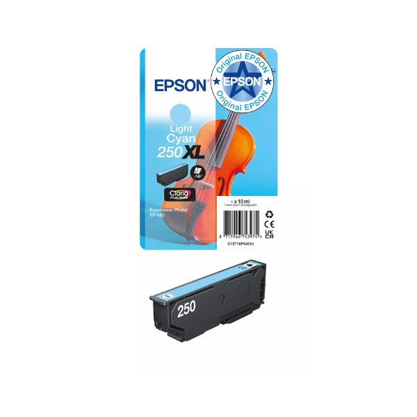 Epson 250XL cartucho de tinta cian (original) 652098 - 1