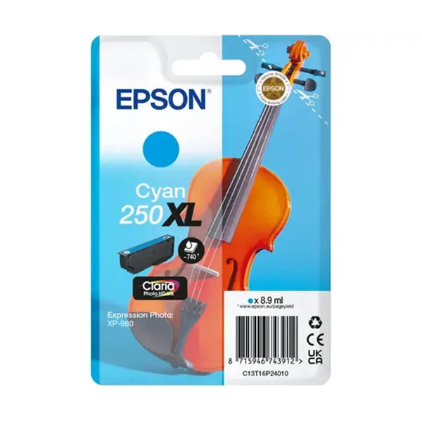 Epson 250XL cartucho de tinta cian (original) 652098 - 1