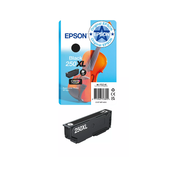 Epson 250XL cartucho de tinta negro (original) 652096 - 1