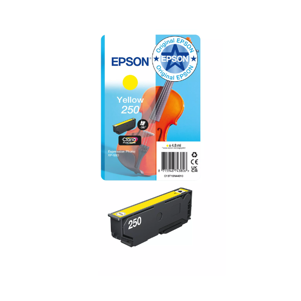 Epson 250 cartucho de tinta amarillo (original) 652090 - 1