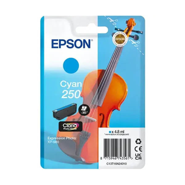 Epson 250 cartucho de tinta cian (original) 652086 - 1