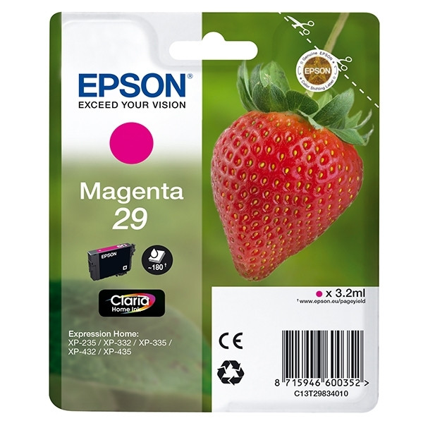 Epson 29 (T2983) cartucho de tinta magenta (original) C13T29834010 C13T29834012 900768 - 1