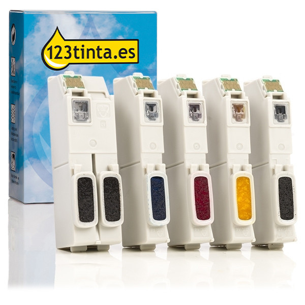 Epson 33 Pack ahorro 5 colores (marca 123tinta) C13T33374010C 127016 - 1