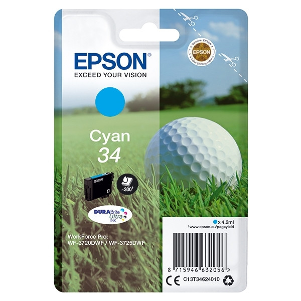 Epson 34 (T3462) cartucho de tinta cian (original) 902486 - 1