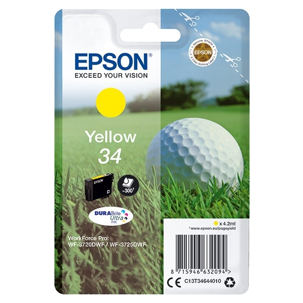 Epson 34 (T3464) cartucho de tinta amarillo (original) – imagen 2